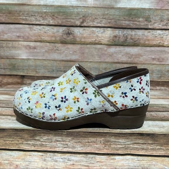 Sanita Shoes - Sanita Multi Color Floral Nursing Clogs